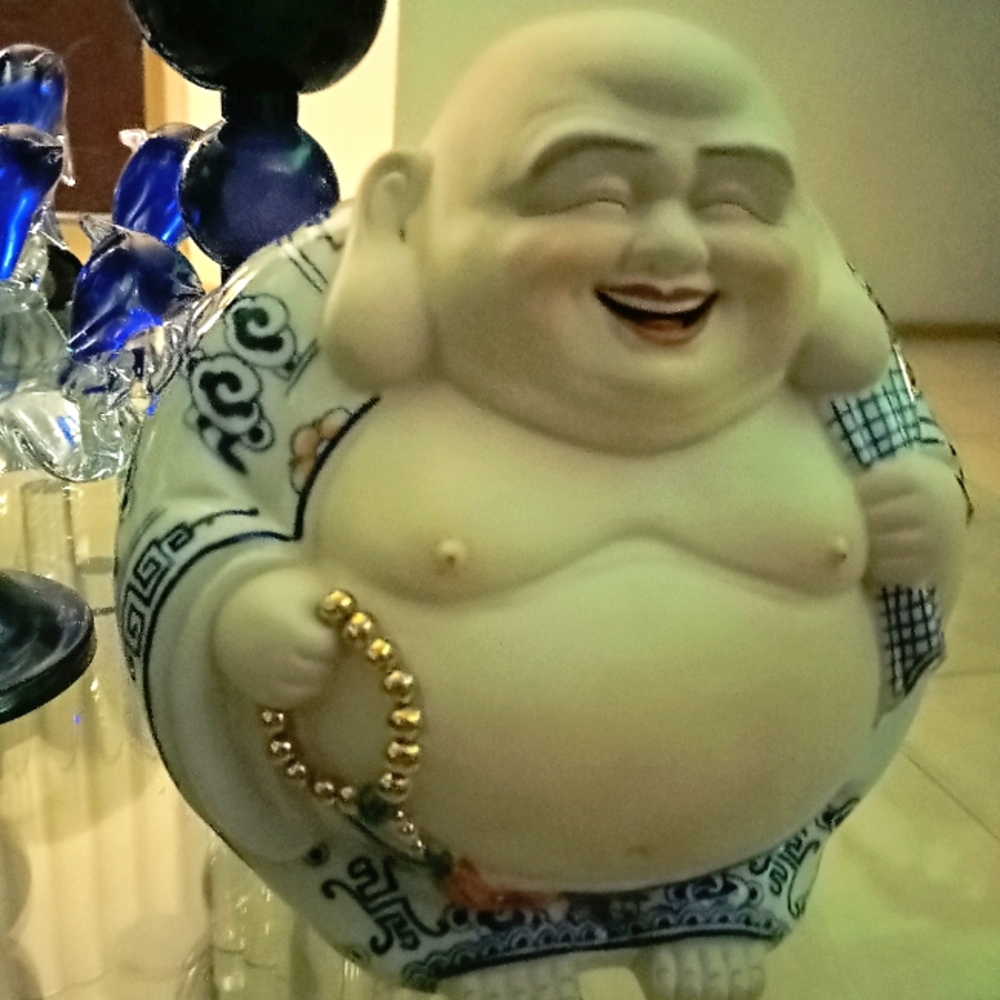 Large Vintage Porcelain Budda